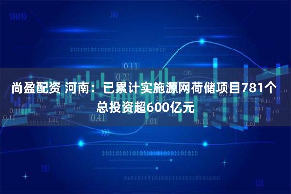 尚盈配资 河南：已累计实施源网荷储项目781个 总投资超600亿元